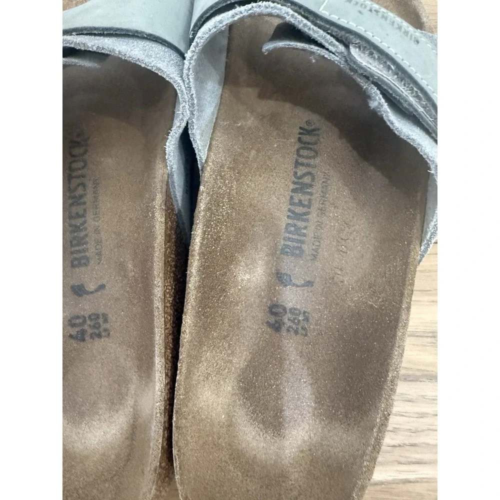 Birkenstock Oita Slide Sandals Suede Slip On Open‎ Toe Women's Size 9